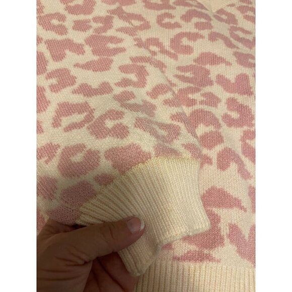 Adora Womens Small Leopard Print Sweater 50% Viscose 28% Nylon & 22% Polyester P - Picture 7 of 13